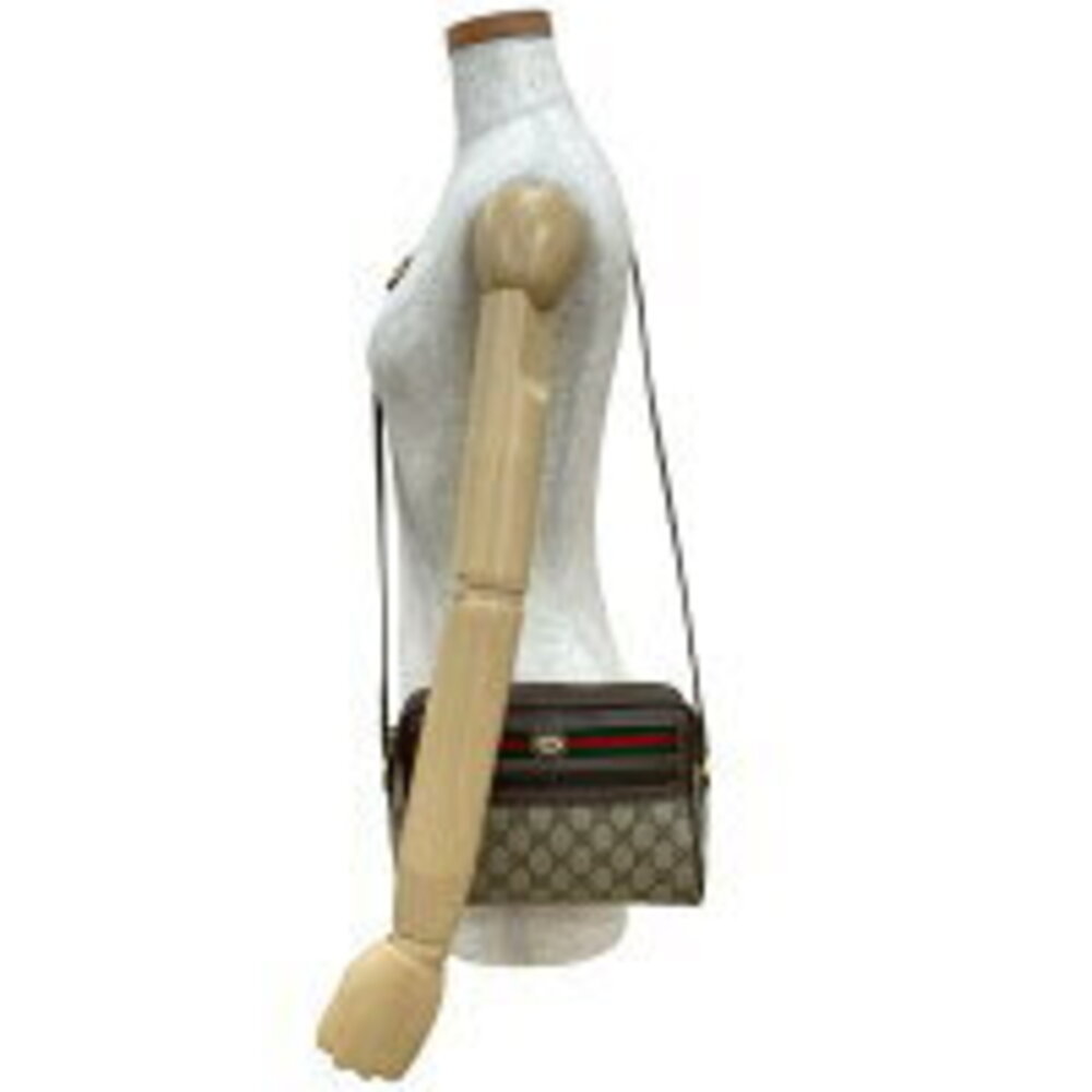 GUCCI Sherry GG logo leather Shoulder Bag brown - Picture 2 of 9
